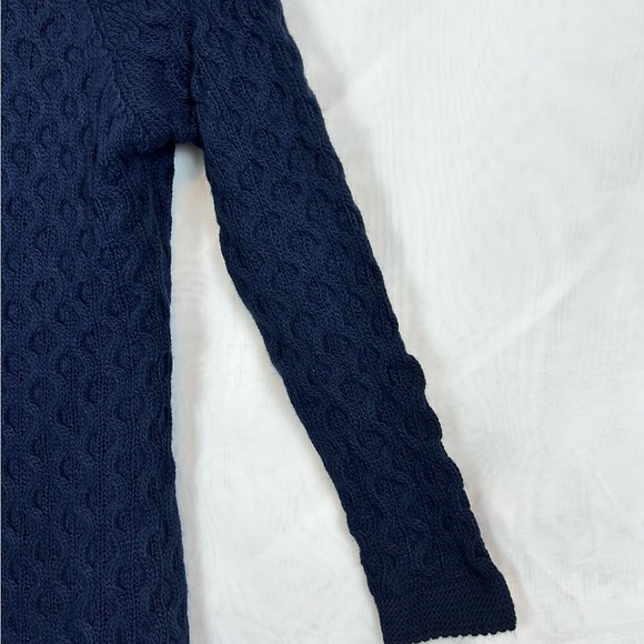 NWT Girls Navy Blue Canle Knit Cardigan Sweater / Size XL - Picture 5 of 8